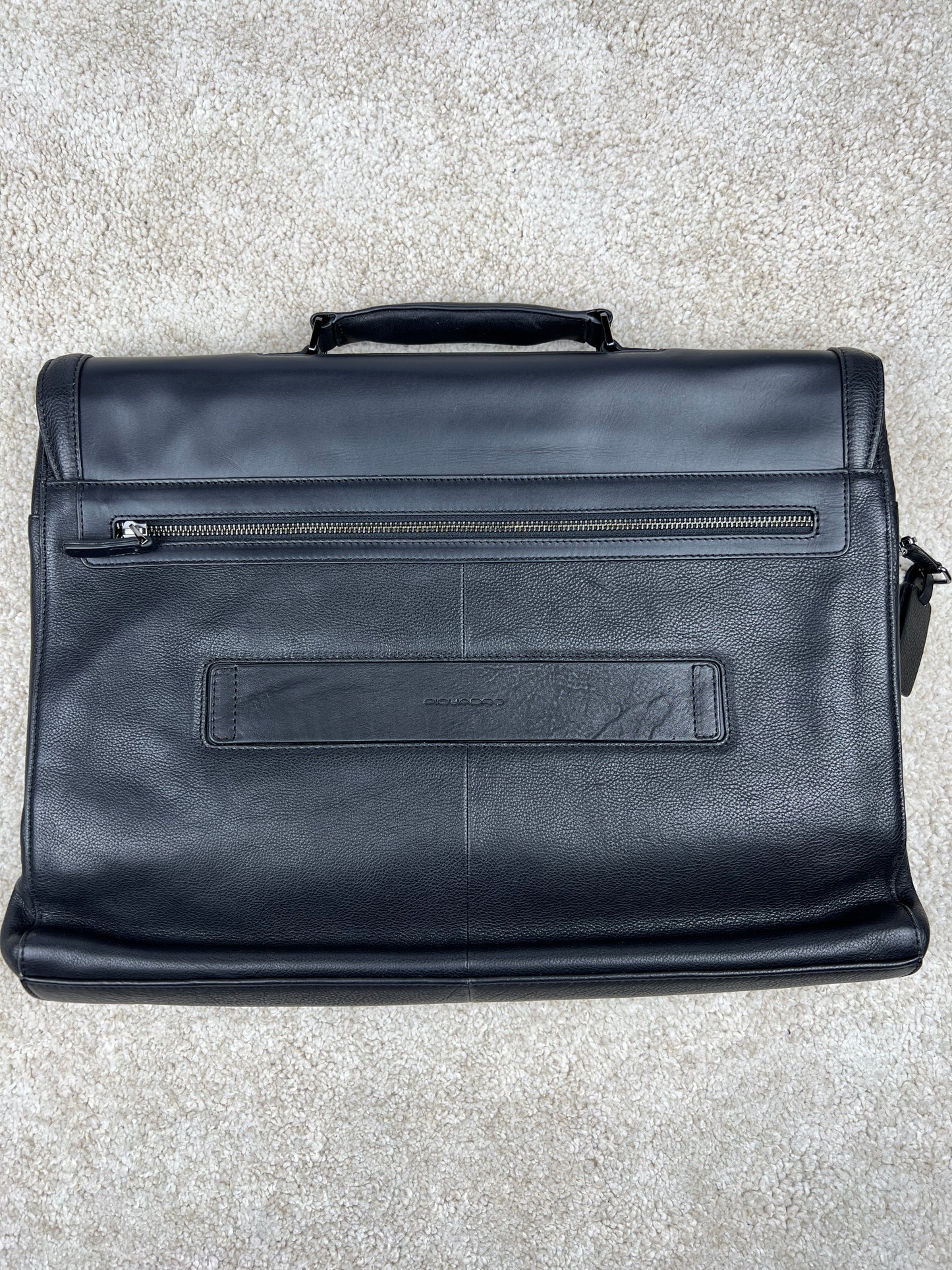 Cartella Porta Laptop in Pelle Piquadro Ronnie Nera