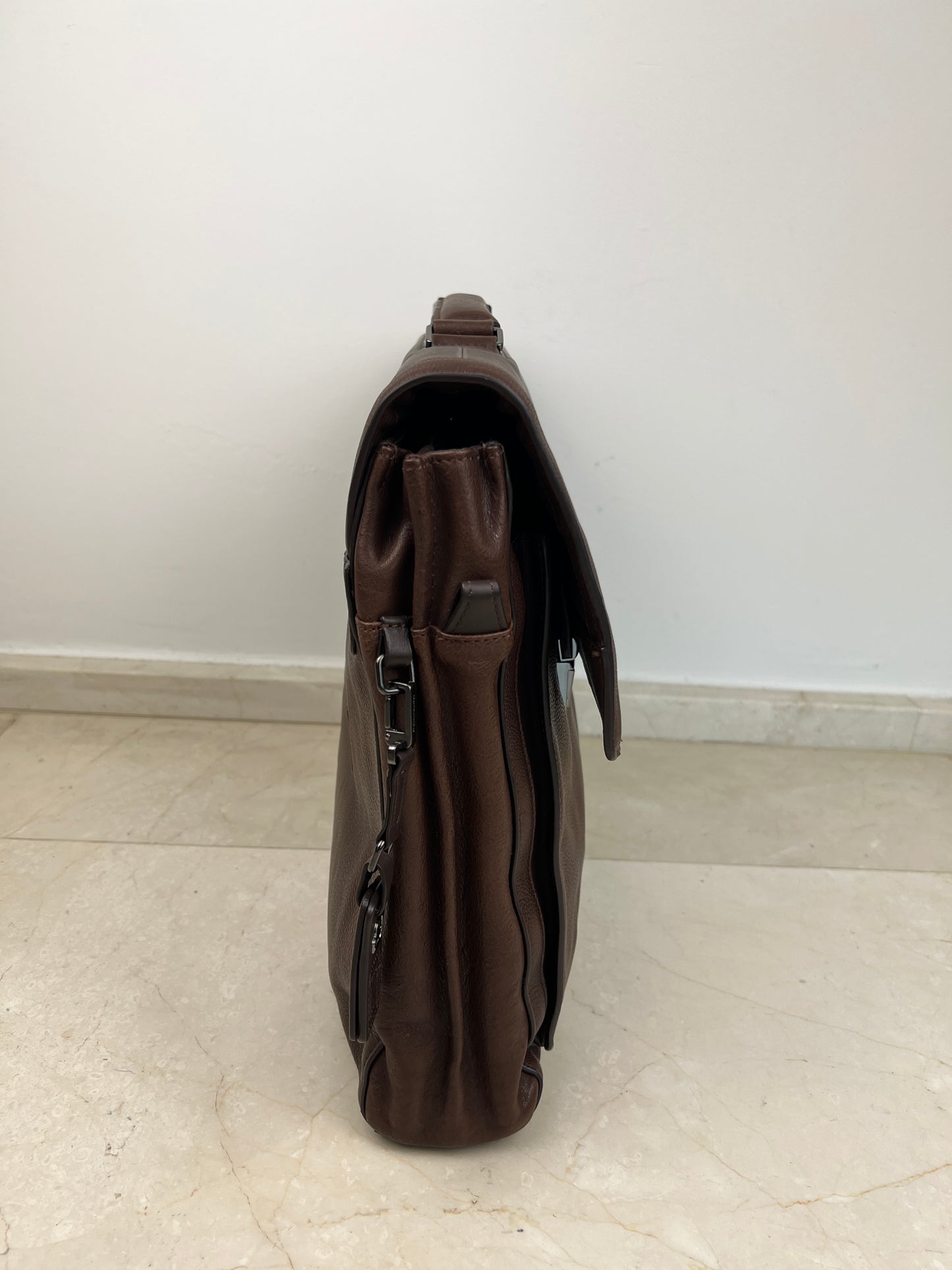 Cartella Porta Laptop in Pelle Piquadro Ronnie Marrone