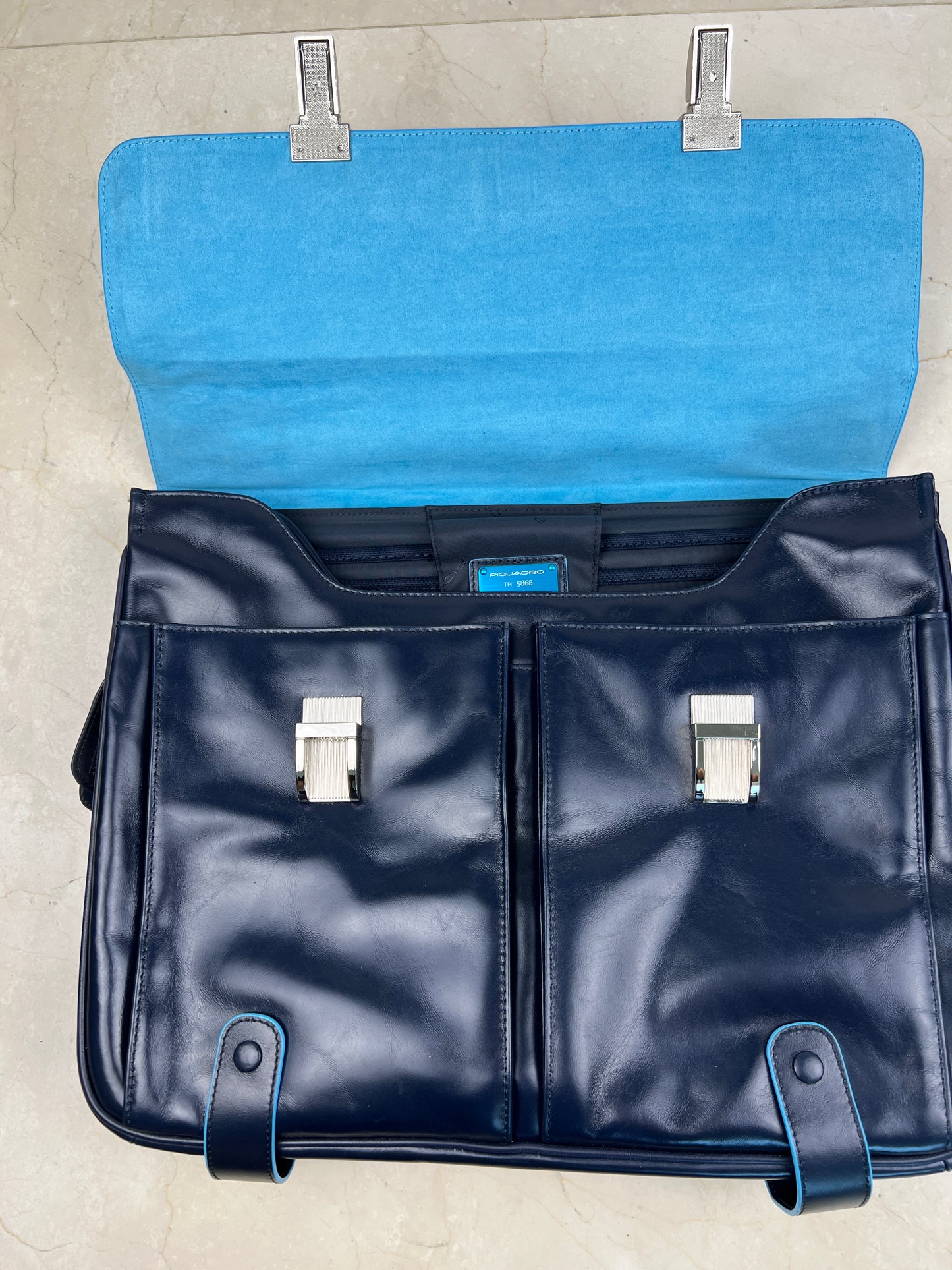 Cartella Porta Laptop in Pelle Piquadro Blue Square CA1068B2