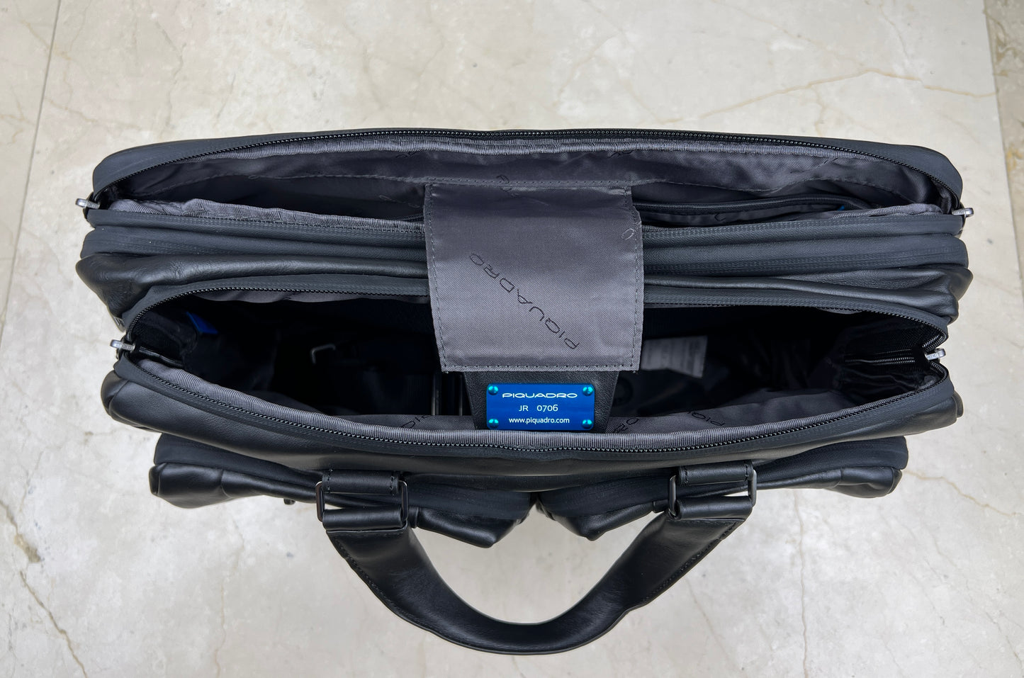 Piquadro Urban Laptop-Aktentasche aus Leder