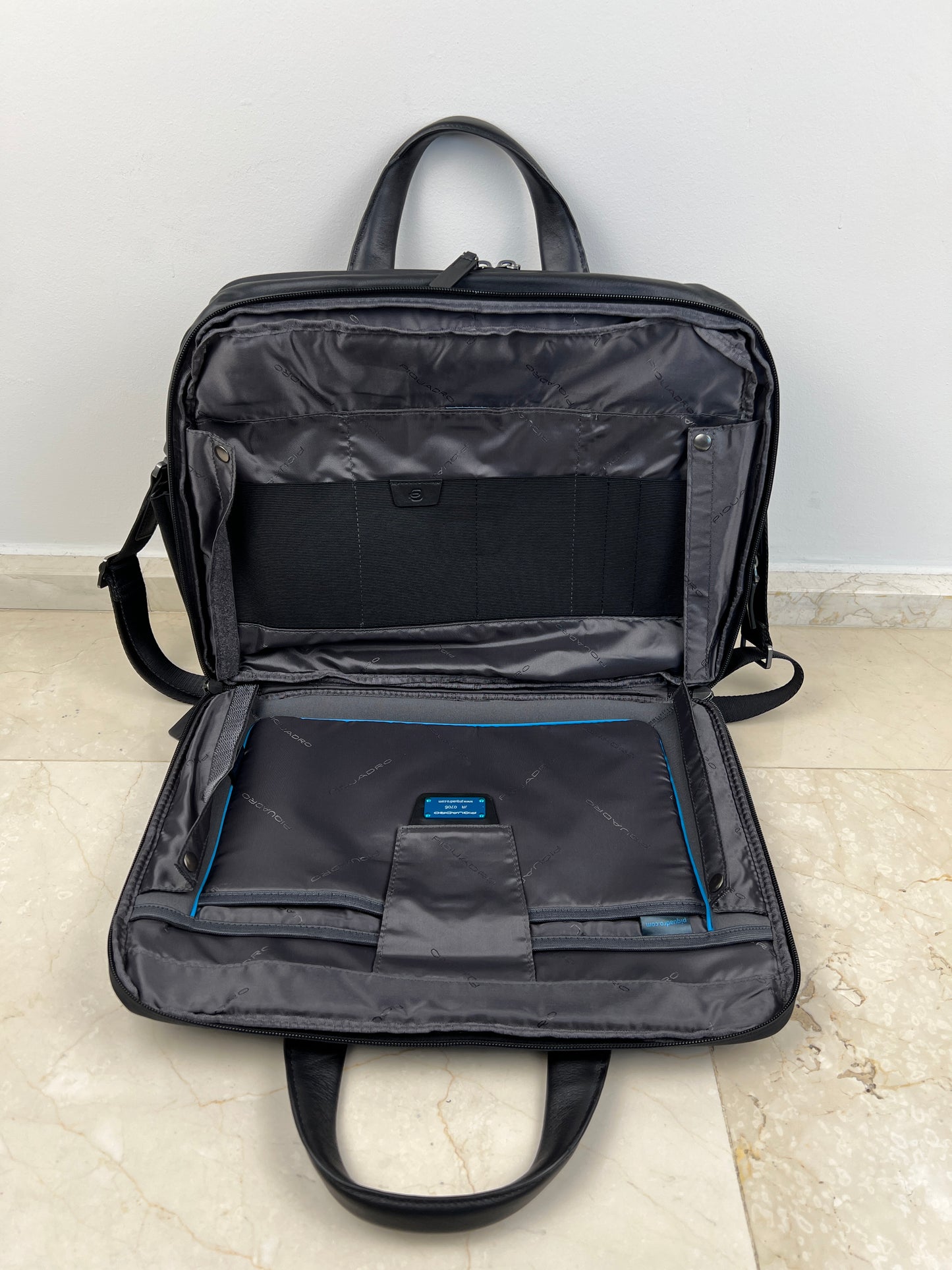 Piquadro Urban Laptop-Aktentasche aus Leder